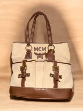 MCM Vintage Canvas Tote Bag - MCM Branded